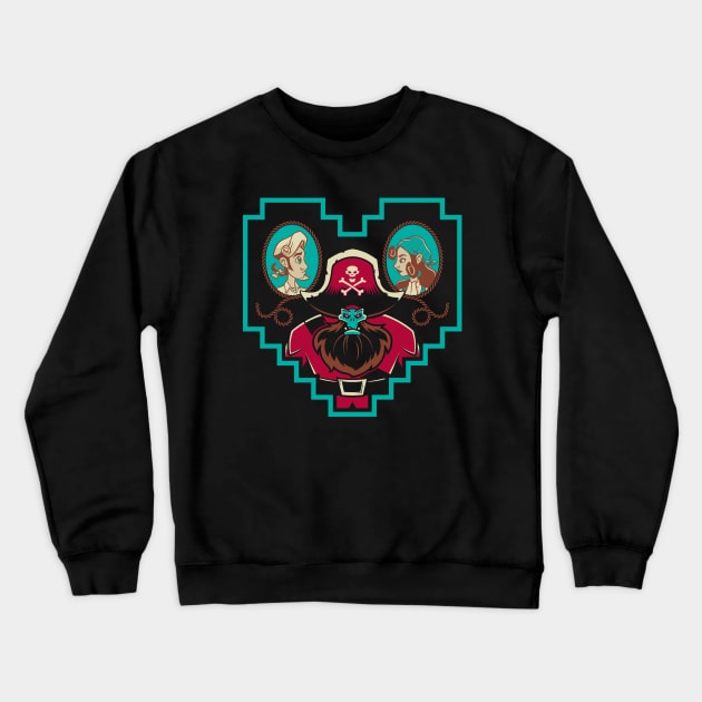 I'm Hooked on You Baby! - Pirate Crewneck Sweatshirt by Nemons